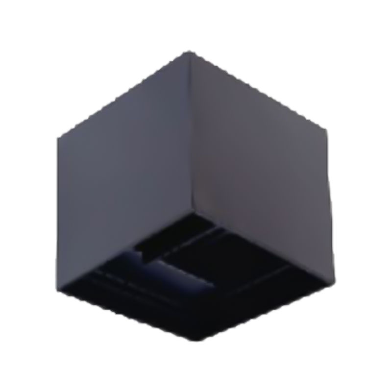 6W-40W Black Cube LED Wall Light