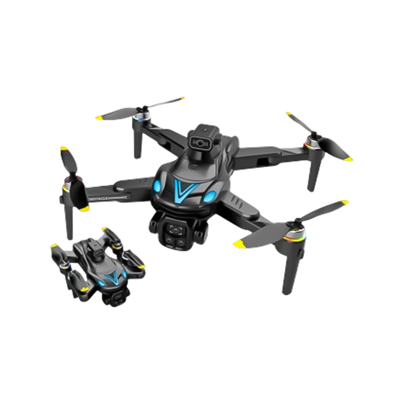 V188MAX Ultra Clear 4.3-Inch Display RGB Gradient Light Flow Brushless Folding Drone with Dual lens WIFI Professional Drone
