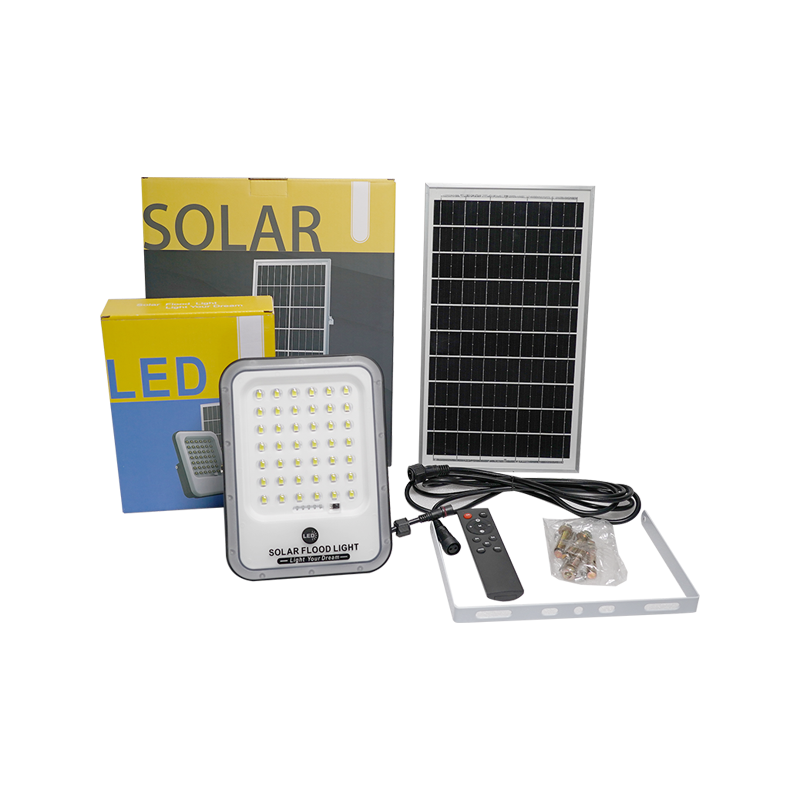 12W Solar Floodlight With Remote Control, IP66 Waterproof