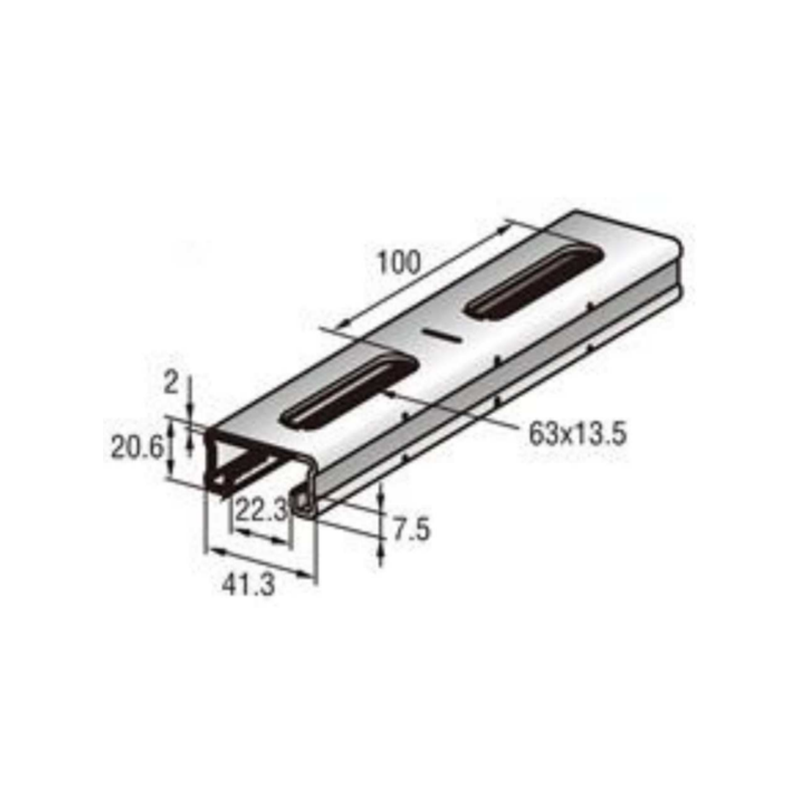 DH-C-01 C-shaped steel guide rail