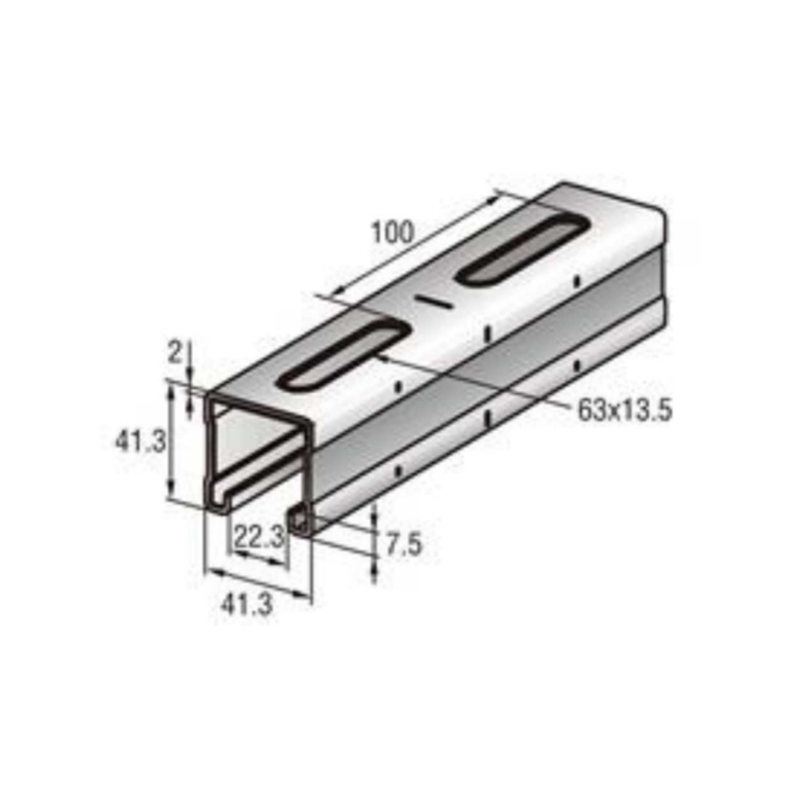 DH-C-02 C-shaped steel guide rail
