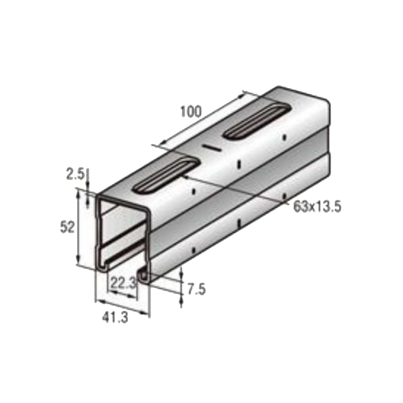 DH-C-03 C-shaped steel guide rail