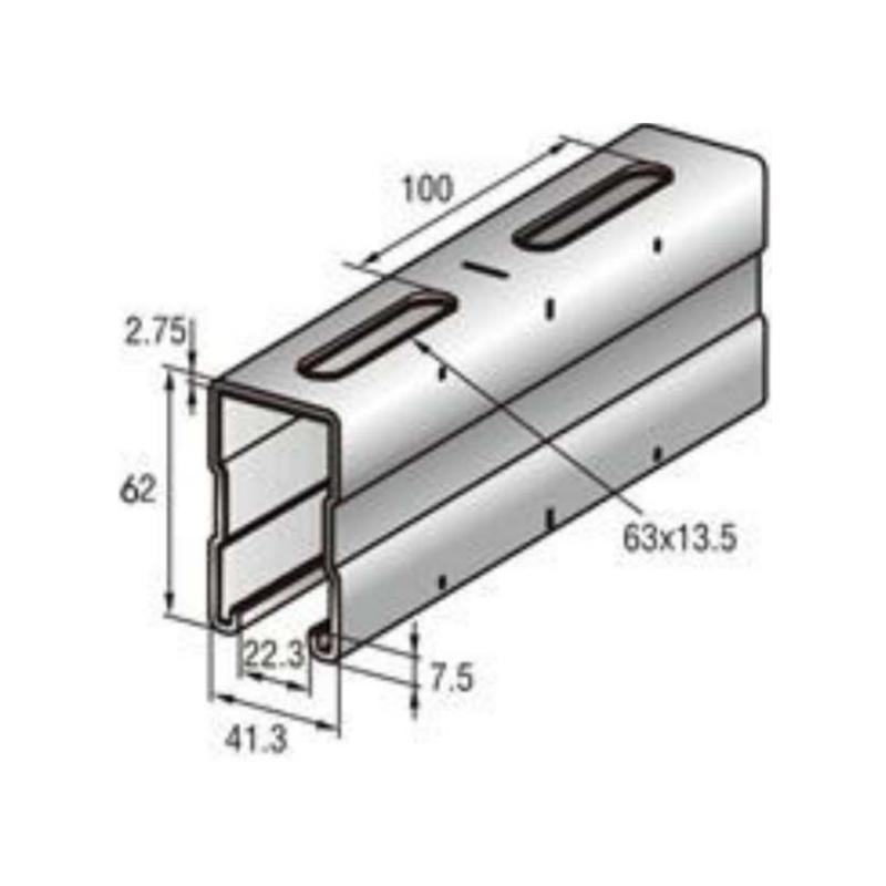 DH-C-04 C-shaped steel guide rail