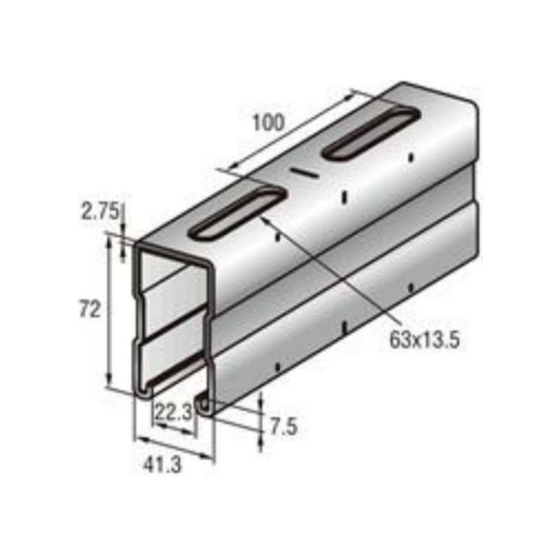 DH-C-05 C-shaped steel guide rail